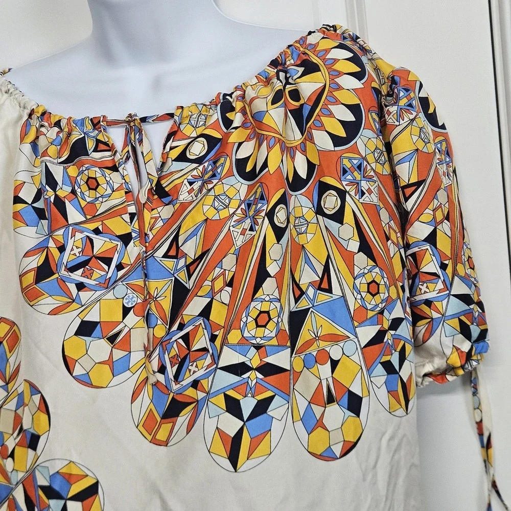 TORY BURCH 100% SILK Blouse TOP sz 4